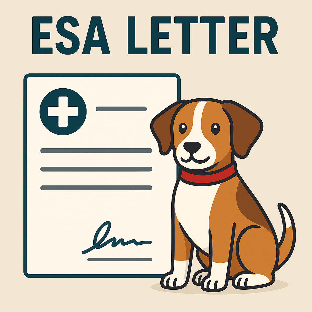 ESA Letter: Obtain your Letter Now From a Licensed Therapist